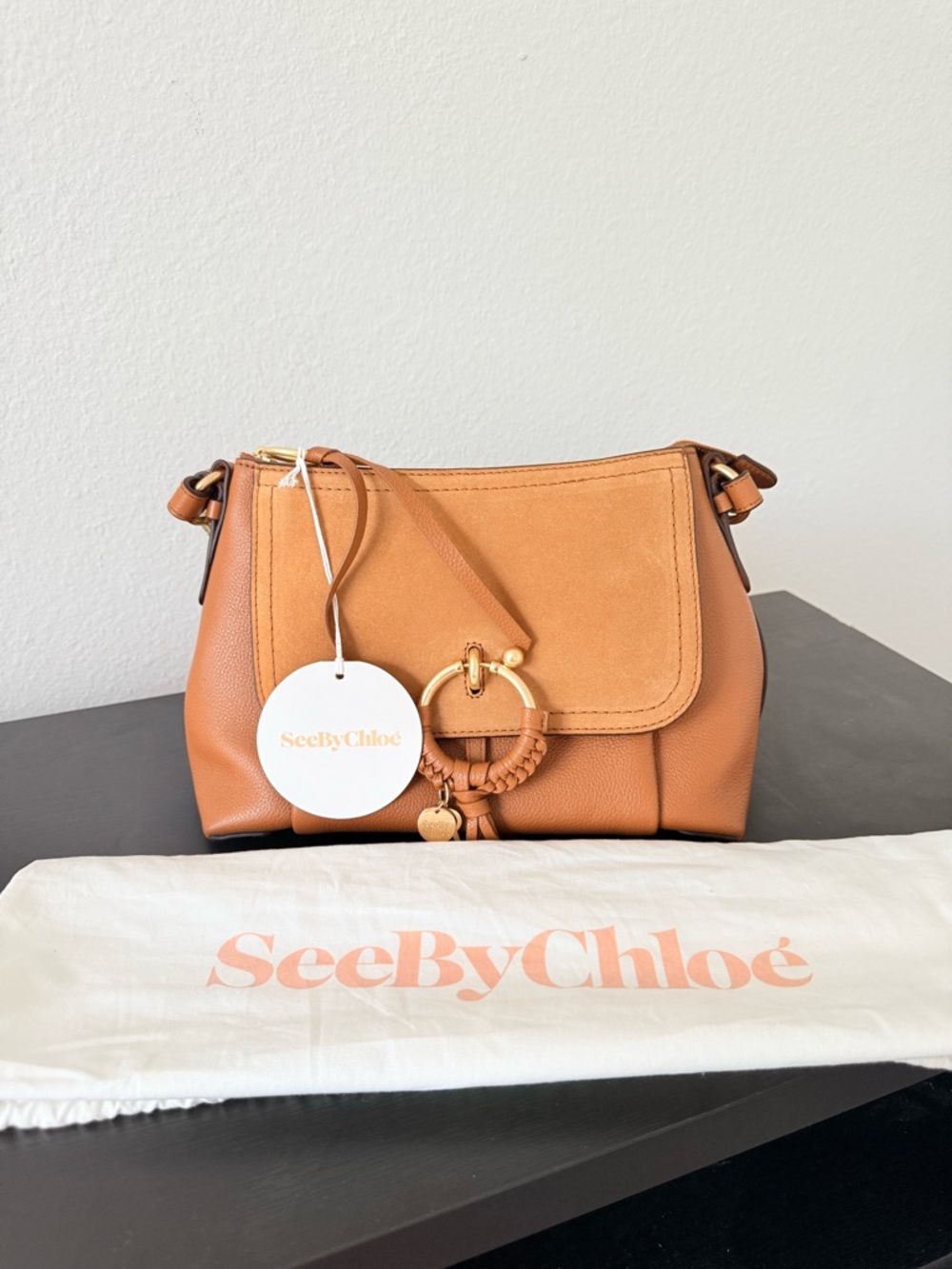 See By Chloe Joan Tan Leather Crossbody Bag NWT